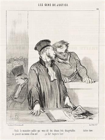 HONORÉ DAUMIER Les Gens de Justice.